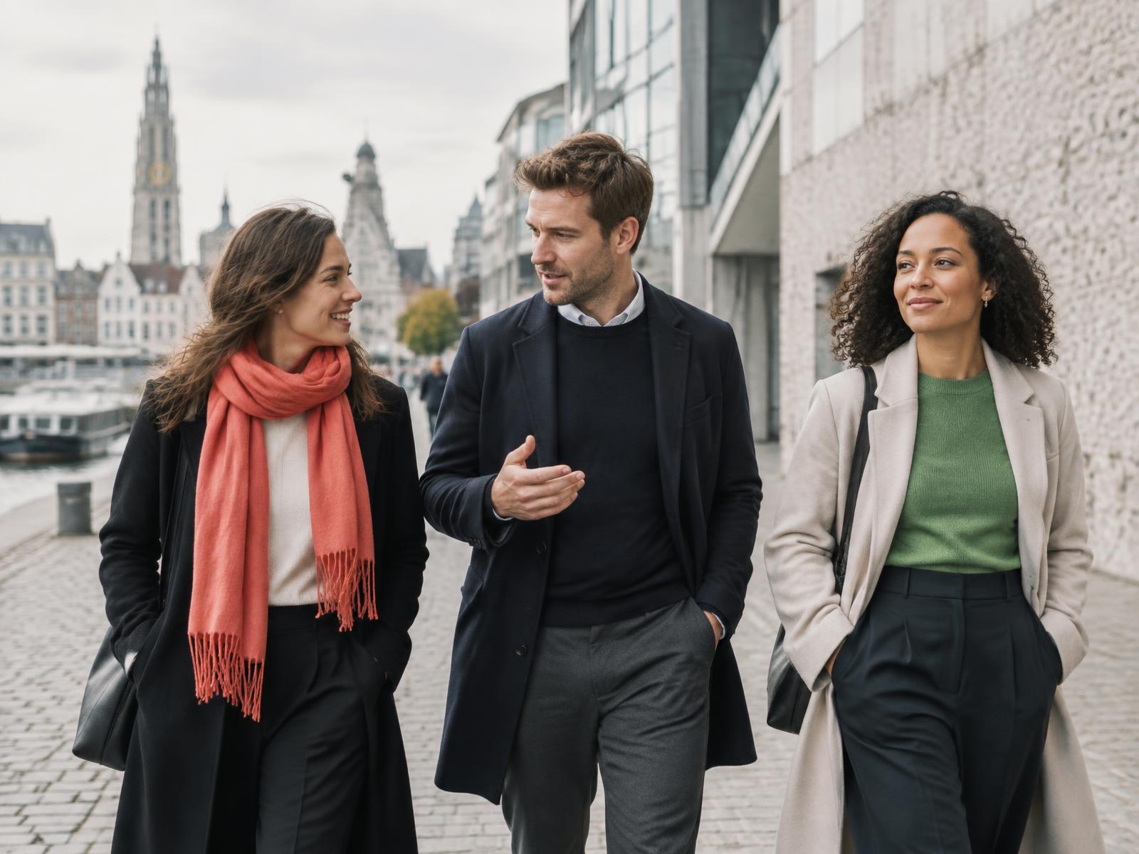Professionals in gesprek in Antwerpen